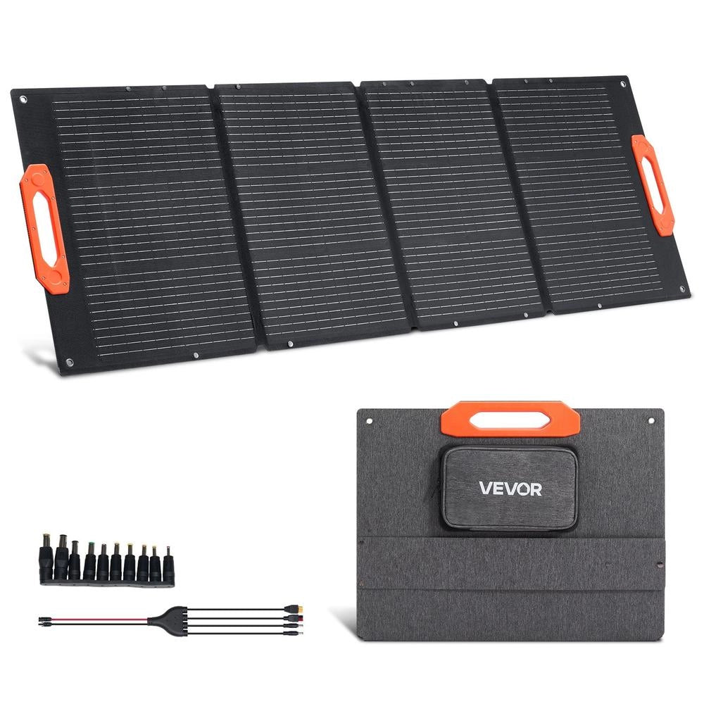 Pannello solare monocristallino pieghevole da 150W in ETFE, caricatore portatile impermeabile IP67 con uscite MC4 e USB per centrali elettriche