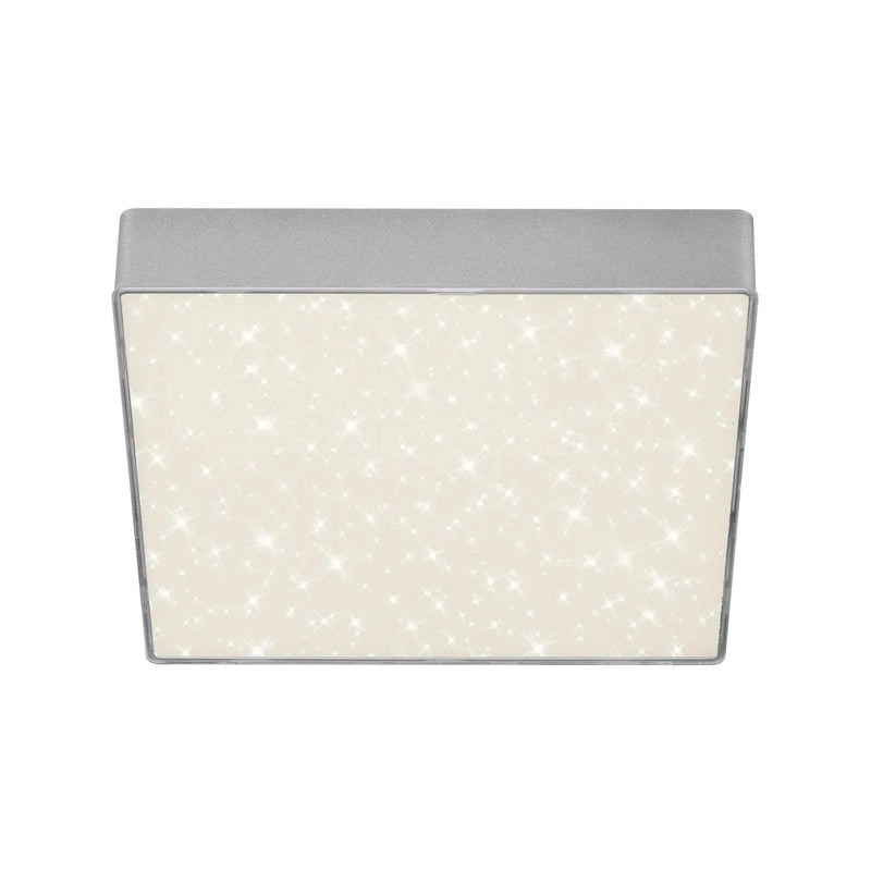 Plafoniera Flame Star led 21,2 cm 1600lm argento