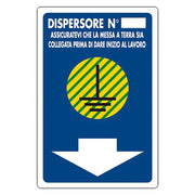 CARTELLO SEGNALETICA DISPERSORE N.