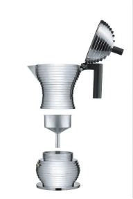 PULCINA, Caffettiera 6 Tazze, Alessi Colore: Nero
