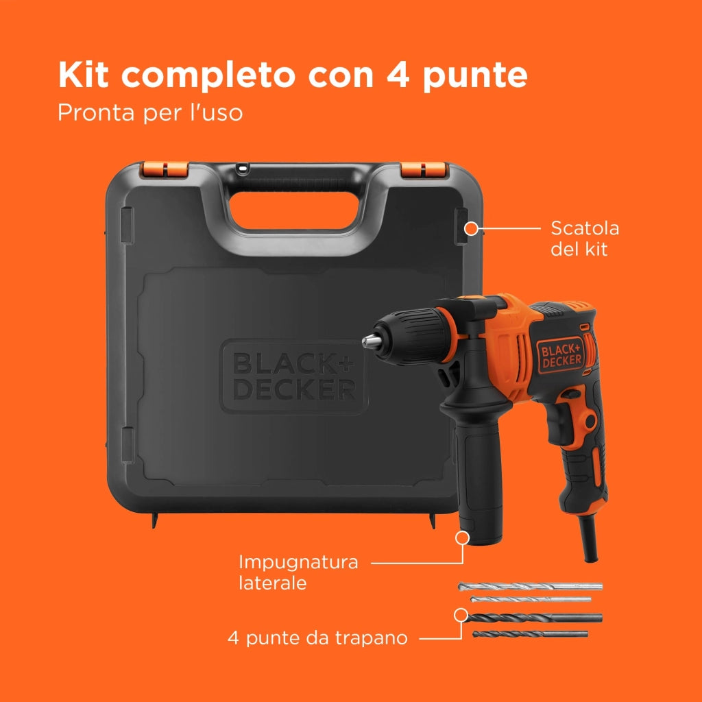 Trapano B e D 710W BEH710K Qs Black e Decker