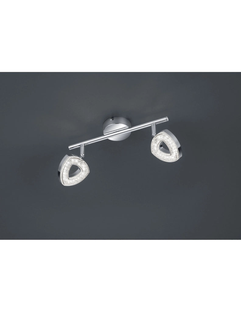 Faretto Tours 2 Spot Led Cromo L30 cm Trio Lighting