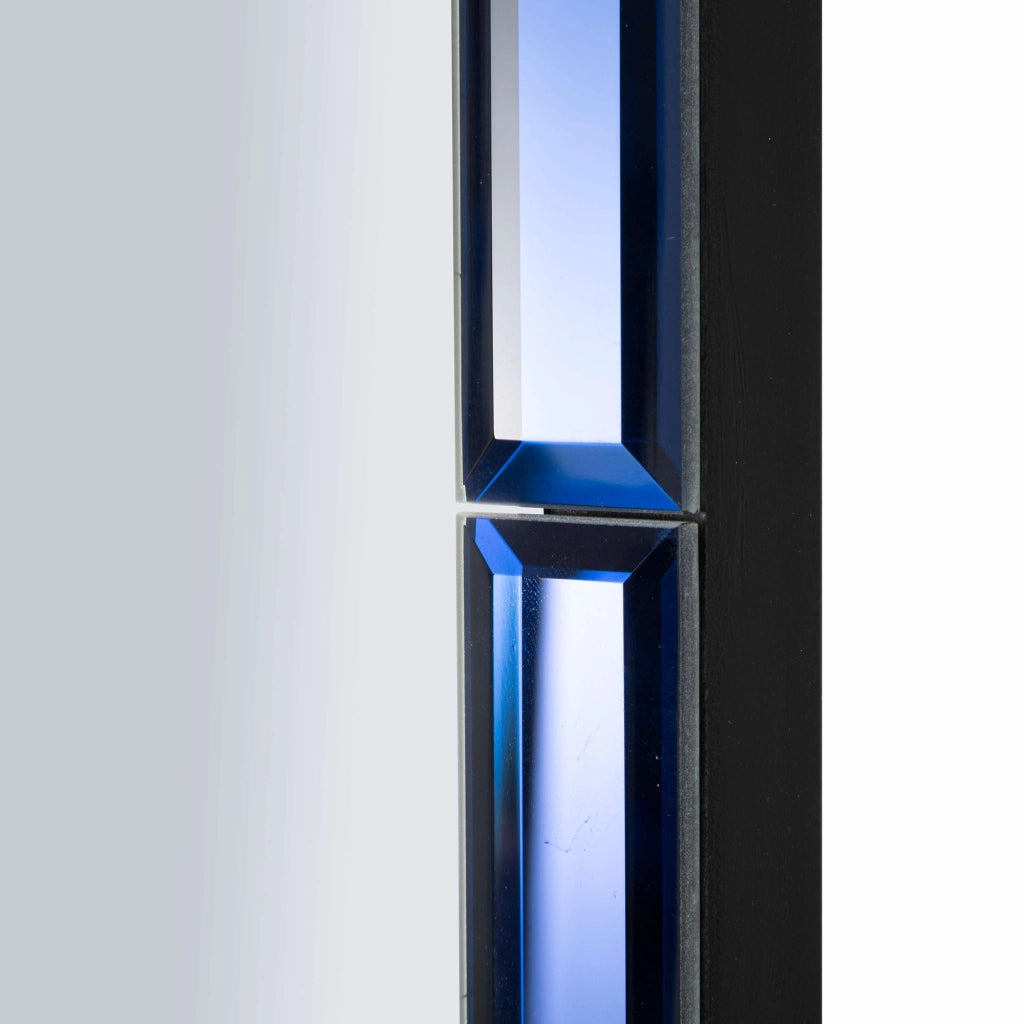 Sibiu, Specchio Forma Rettangolare, 55x150h cm blu