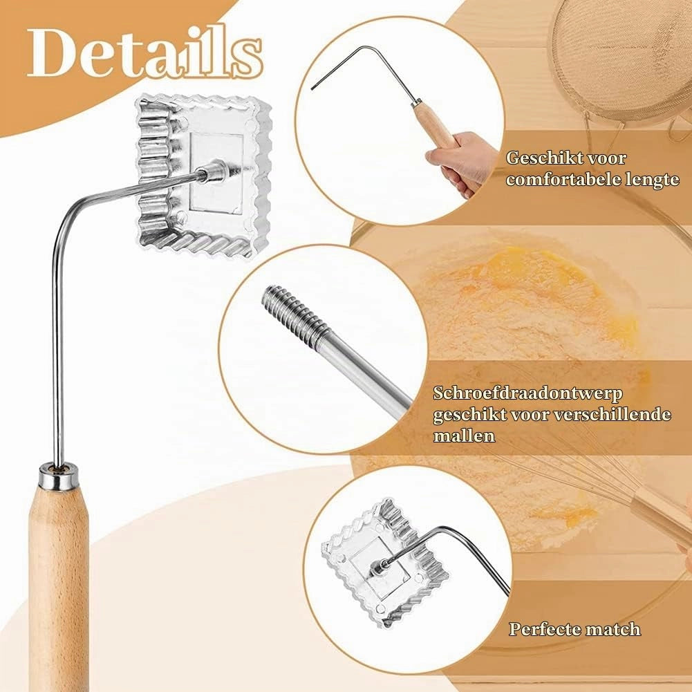 Set di 7 formine per biscotti, in alluminio, di diverse forme