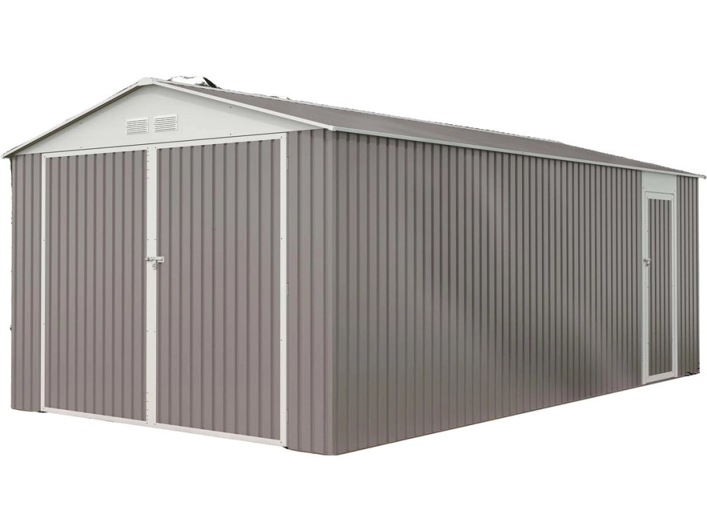 Garage in metallo NEVADA con porta battente - 15,36 m²