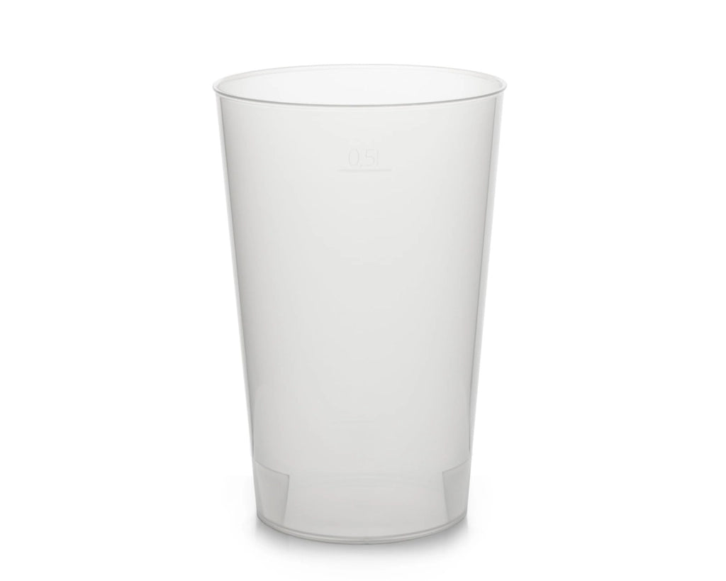 336 bicchieri riutilizzabili da 500 ml, infrangibili, trasparenti, in PP