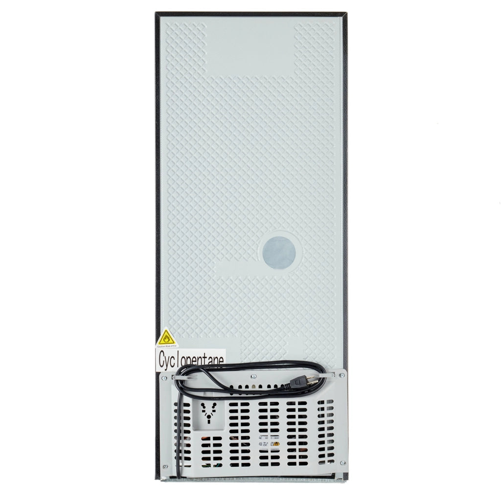 Frigorifero combinato ULEVR 106 L con freezer 4 stelle da 46 L, LED e ripiani regolabili, nero e argento