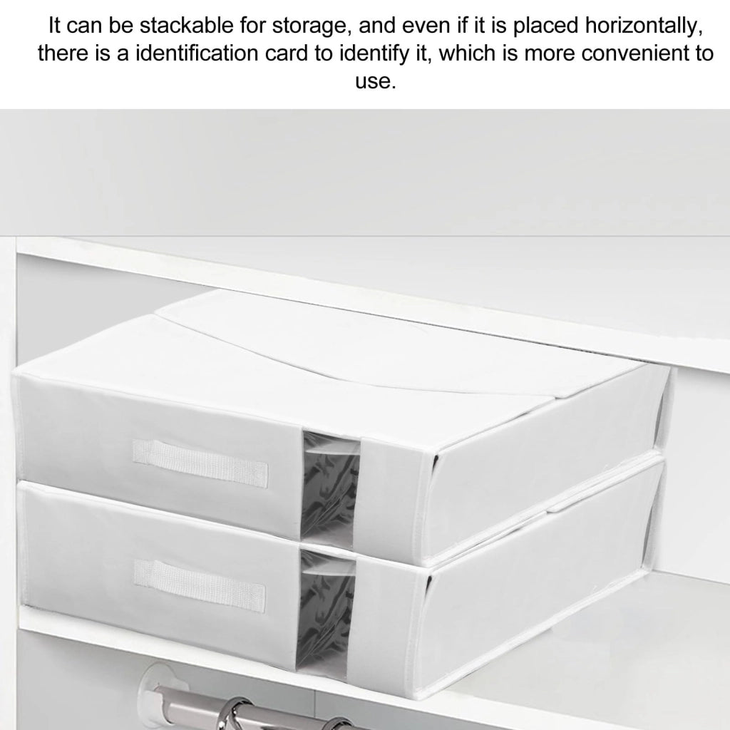 Set di 3 organizer per lenzuola in lino, dimensioni 40x33x5 cm, capacità 65 litri