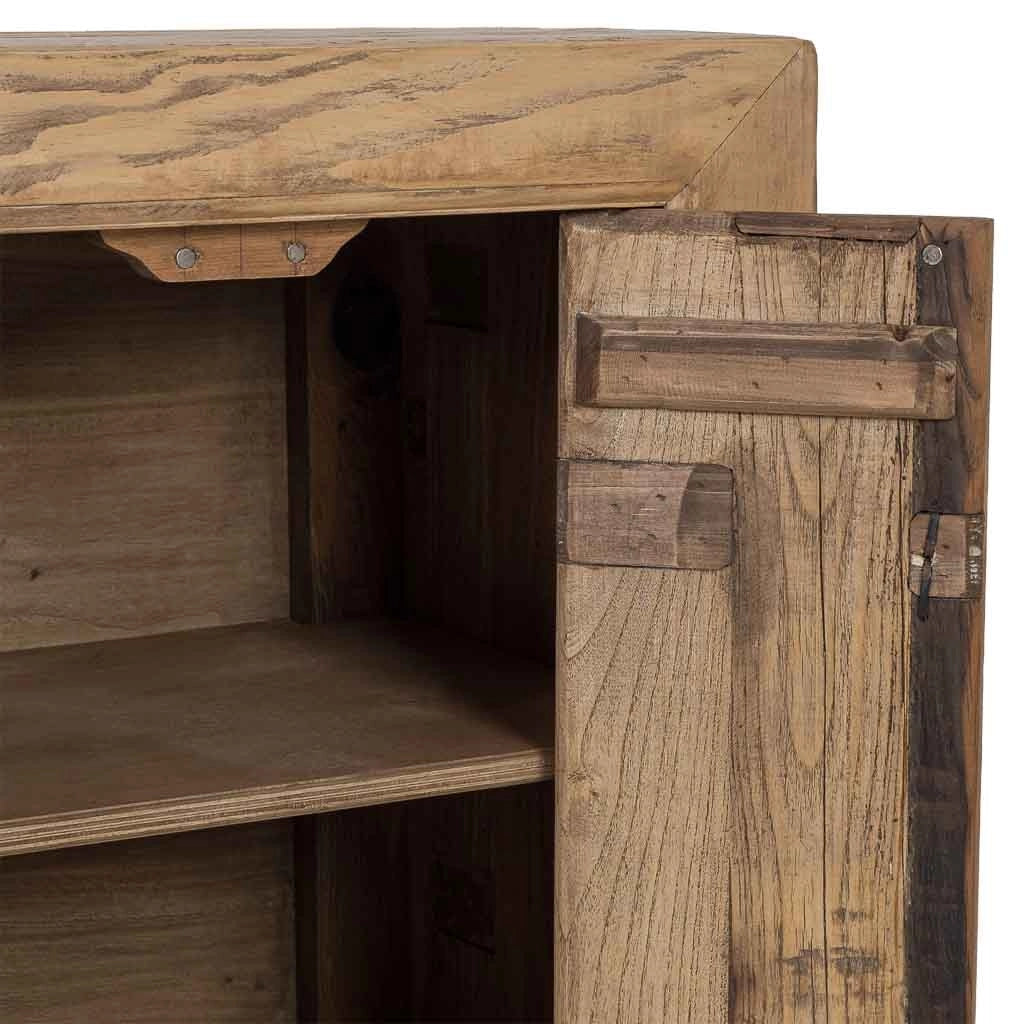 Credenza in legno beige 160x45x84h cm