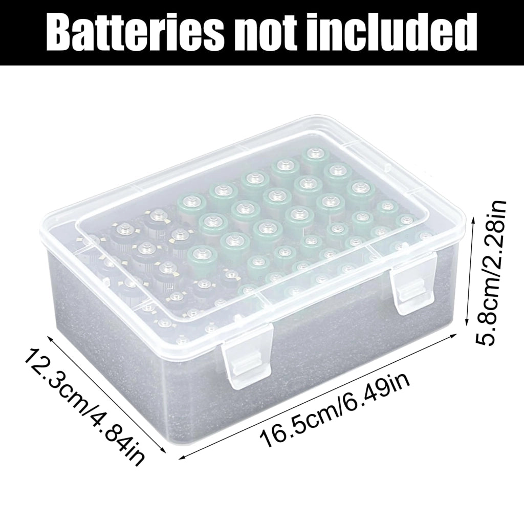 Contenitore in plastica per 54 batterie AA e AAA