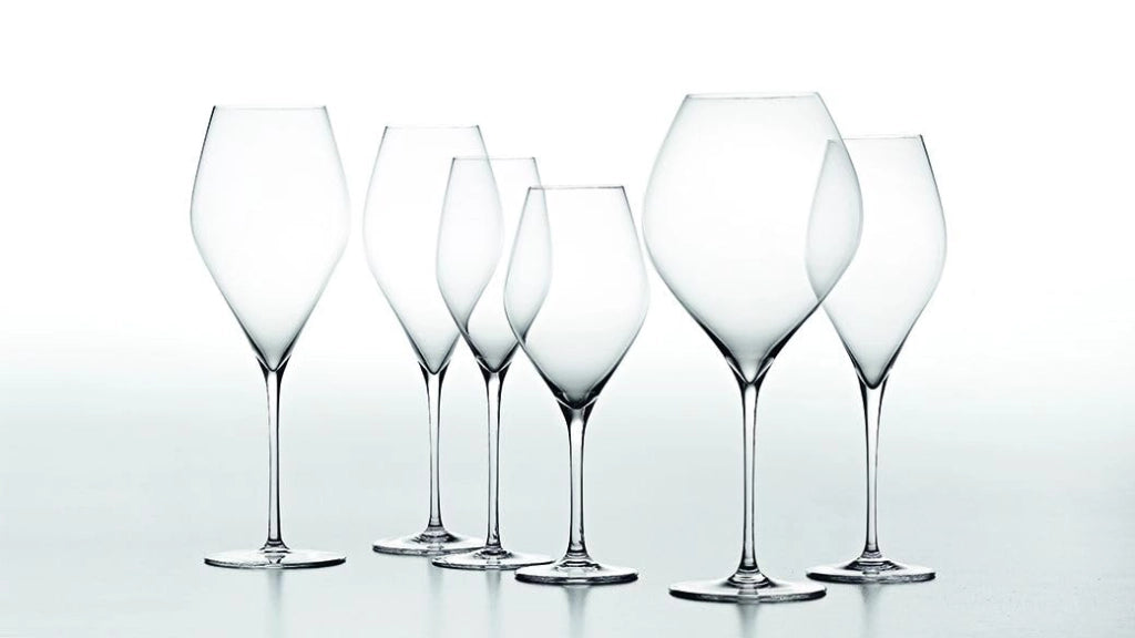 Set di 6 bicchieri da vino bianco "Solution Goblet", realizzati a mano, capacità 360 ml