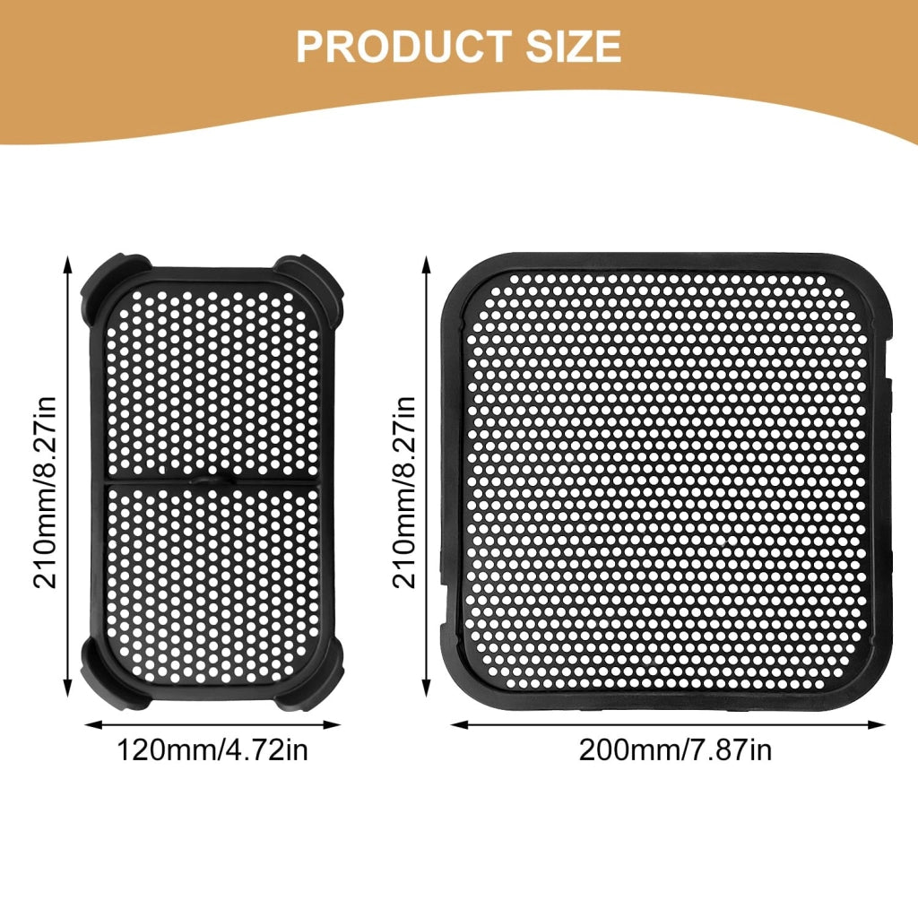 Copertura in silicone per friggitrice ad aria Philips, set da 2, colore nero