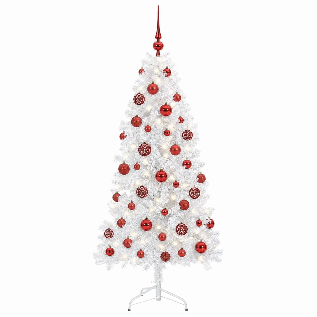 Albero di Natale artificiale con palline 150 cm 150 LED 3460966