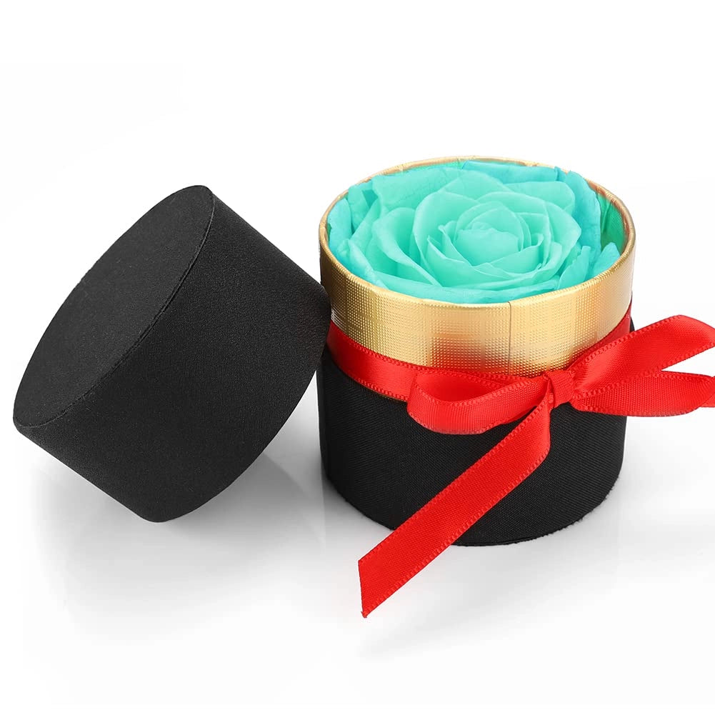 Rosa conservata in scatola regalo – Rosa eterna per Festa della Mamma, matrimonio, anniversario – Mini scrigno con rosa vera