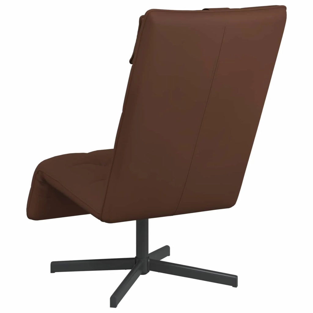 Sedia girevole Marrone Similpelle 42045612