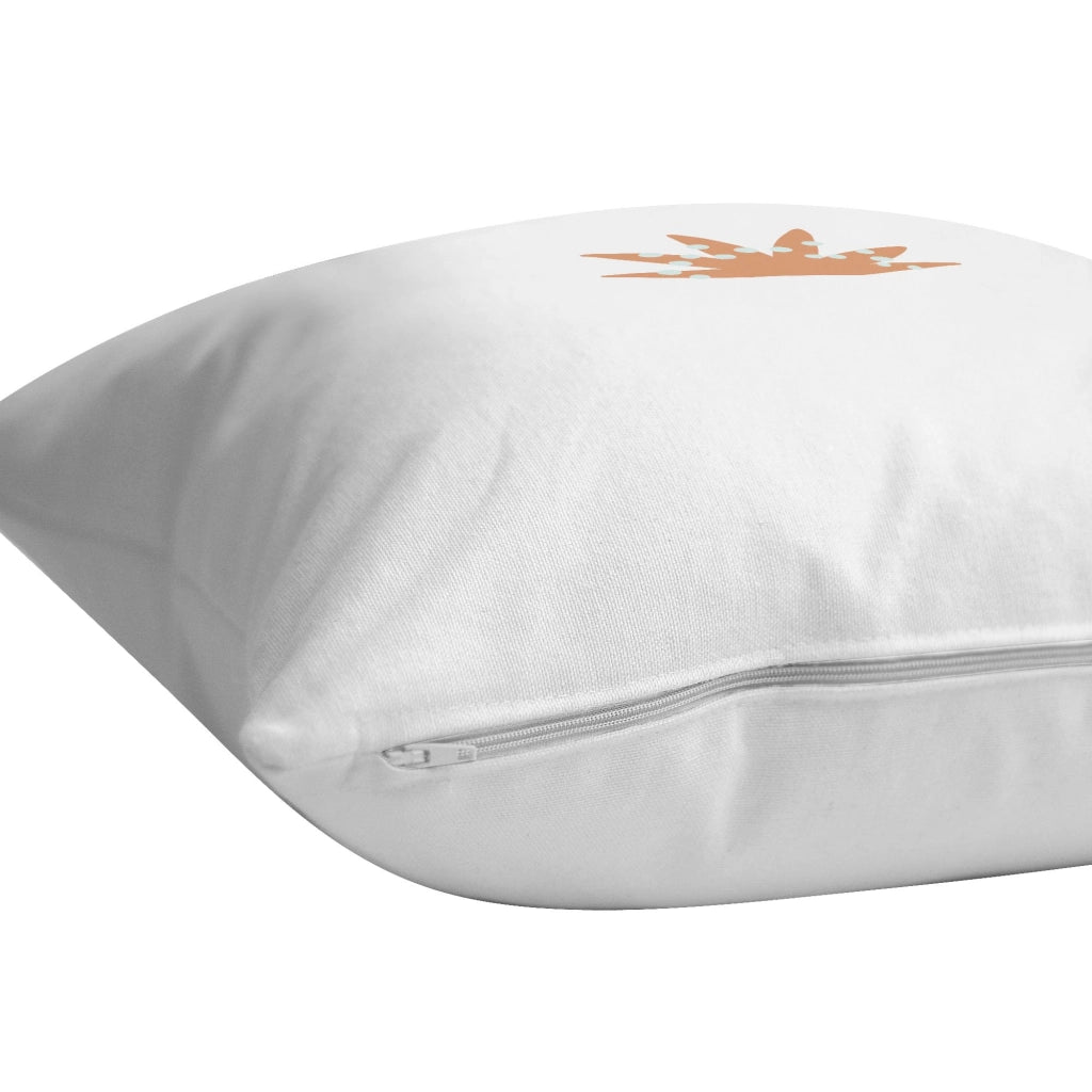 Custodia per cuscino, 45x45 cm, in poliestere, con cerniera, colore bianco