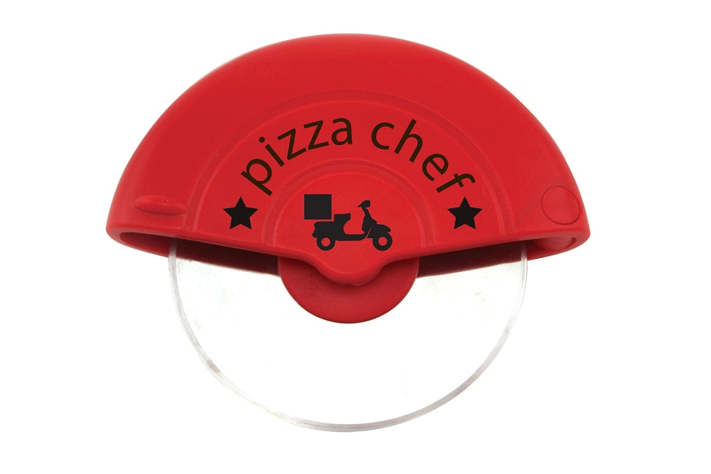 Tagliapizza con lama in acciaio, rosso/argento, 1 pezzo