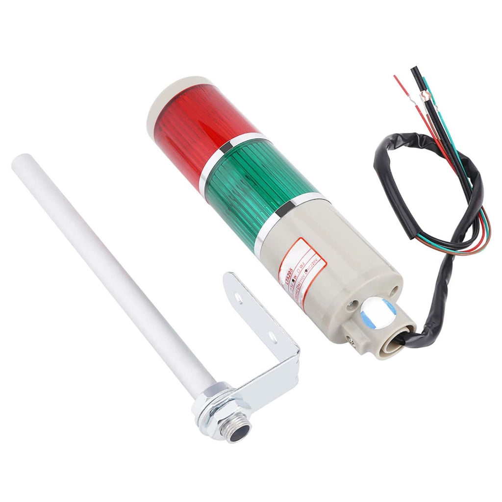 Segnalatore luminoso rosso/verde a 220V per macchinari e officine