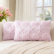 Coperte per cuscini in lana, 2 pezzi, 30x50 cm, rosa