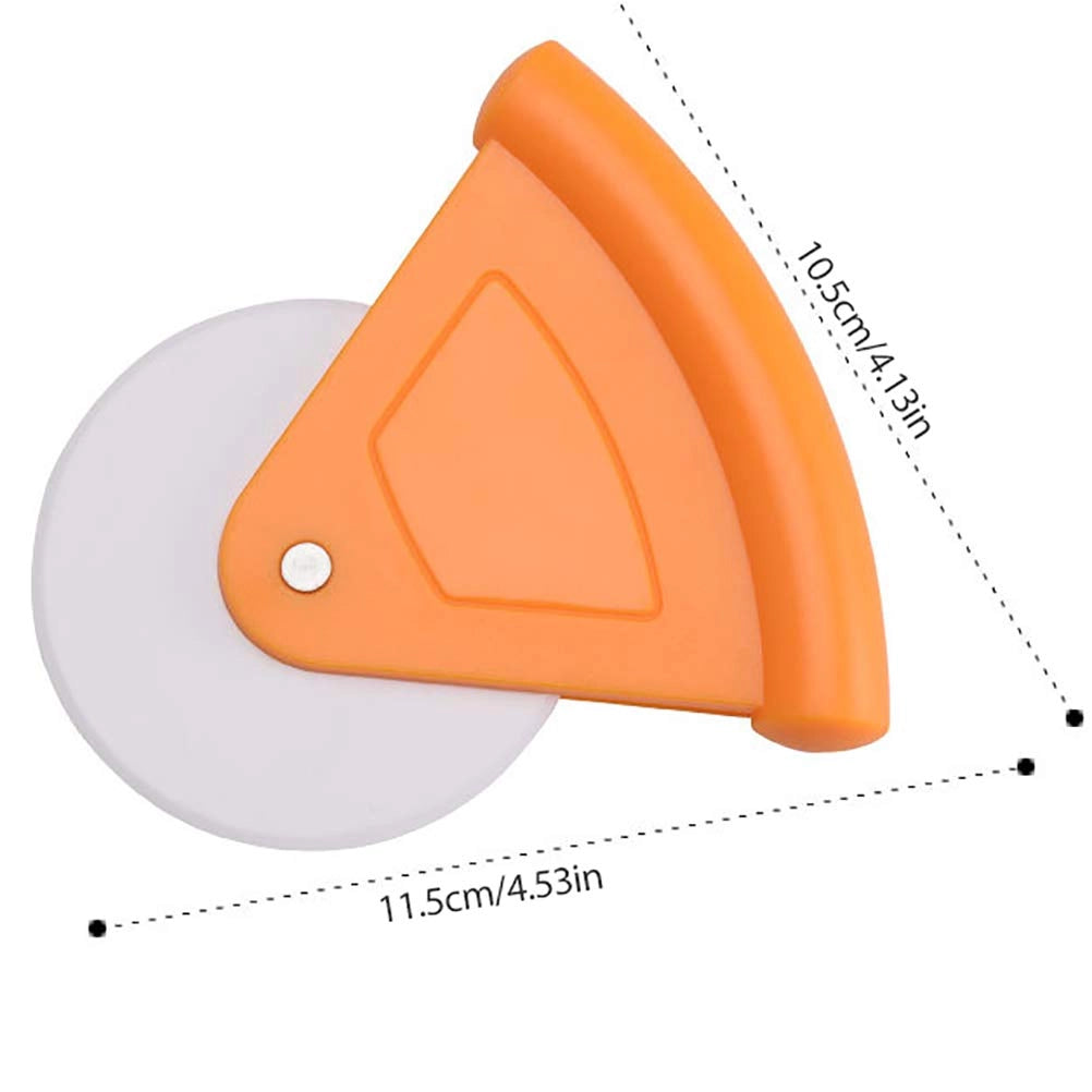 Tagliapizza con rotella, dimensioni 11,5 x 10,5 cm, realizzato in plastica ABS, adatto al lavaggio in lavastoviglie