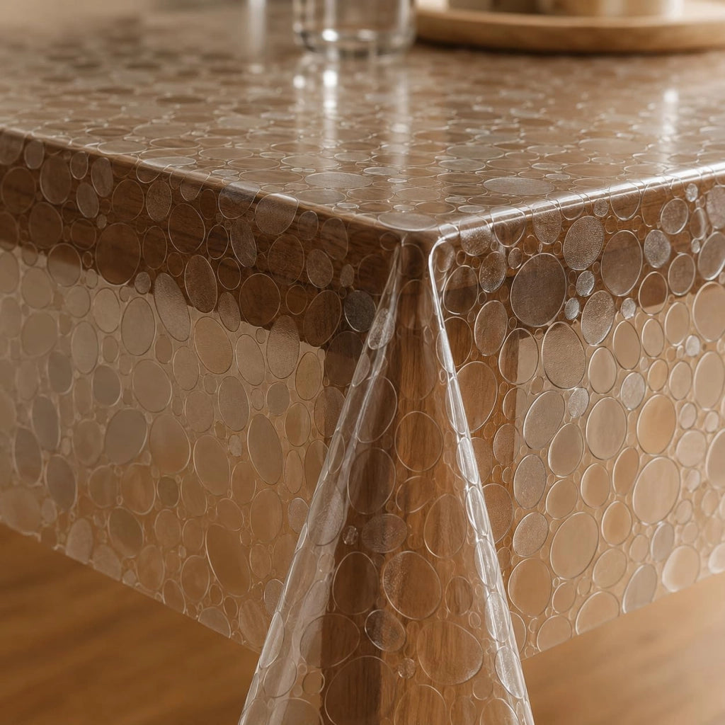 Tovaglia trasparente in PVC, rettangolare, 140x200 cm