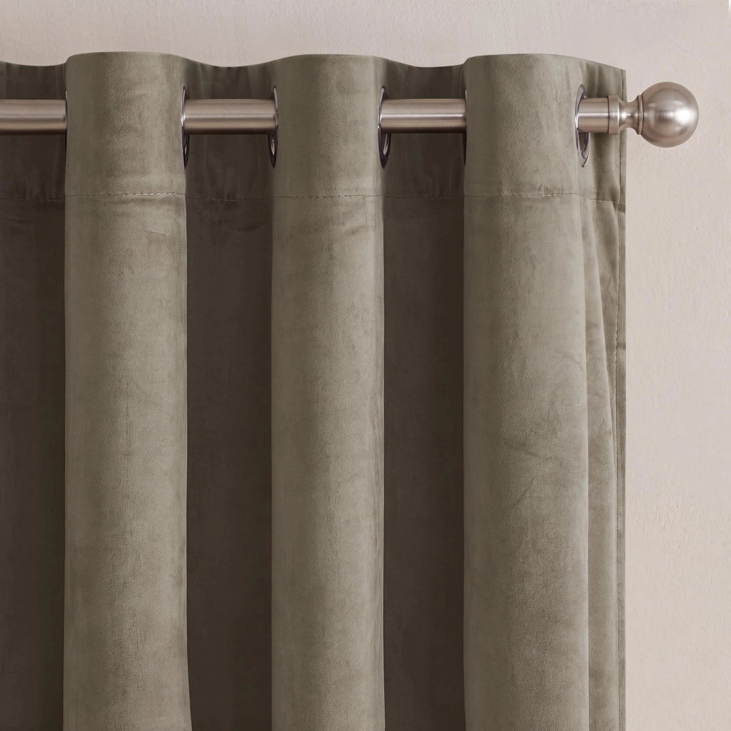 Tende termiche in tessuto, con anelli, confezione da 2, dimensioni 132x245 cm