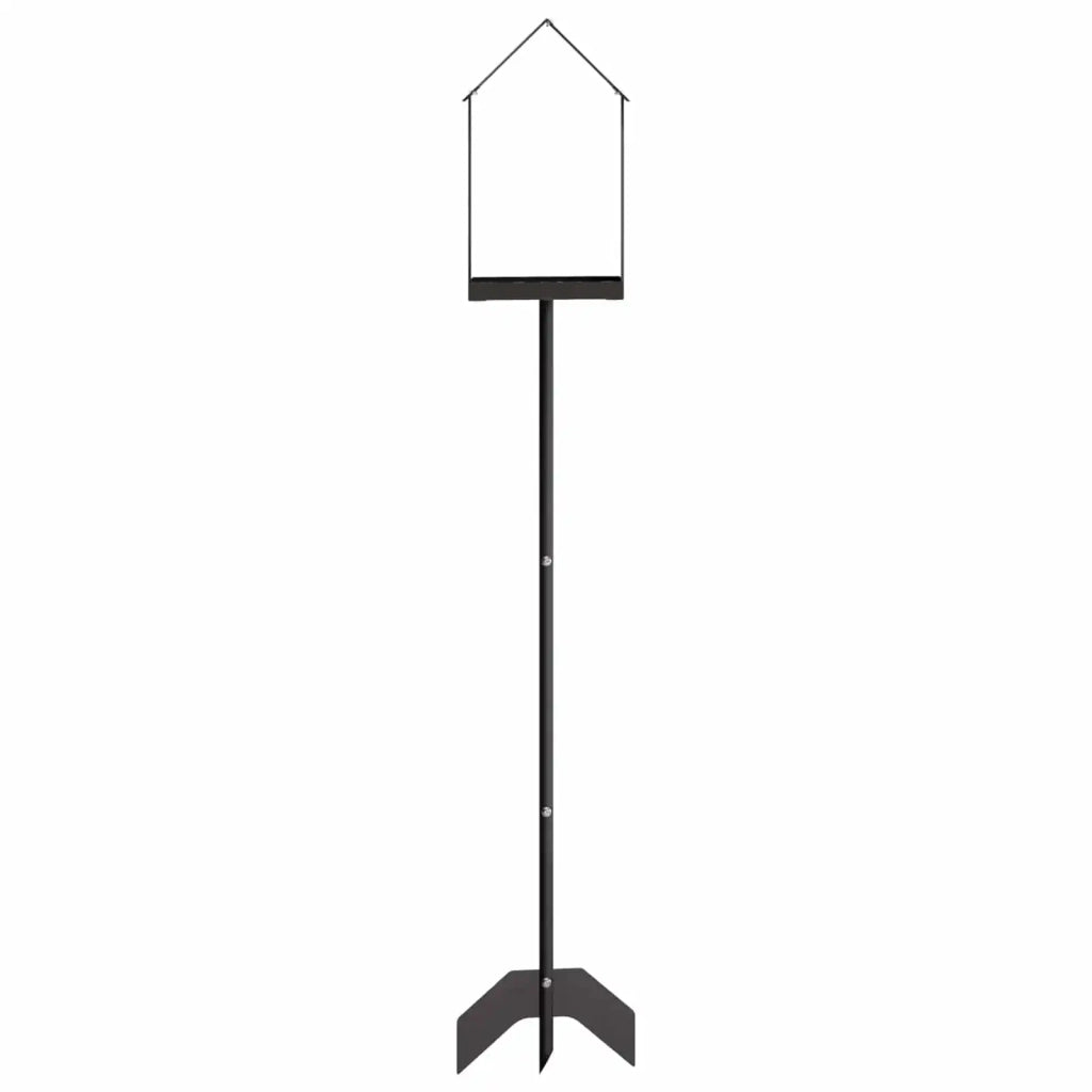 Mangiatore per Uccelli Acciaio Nero 8014182
