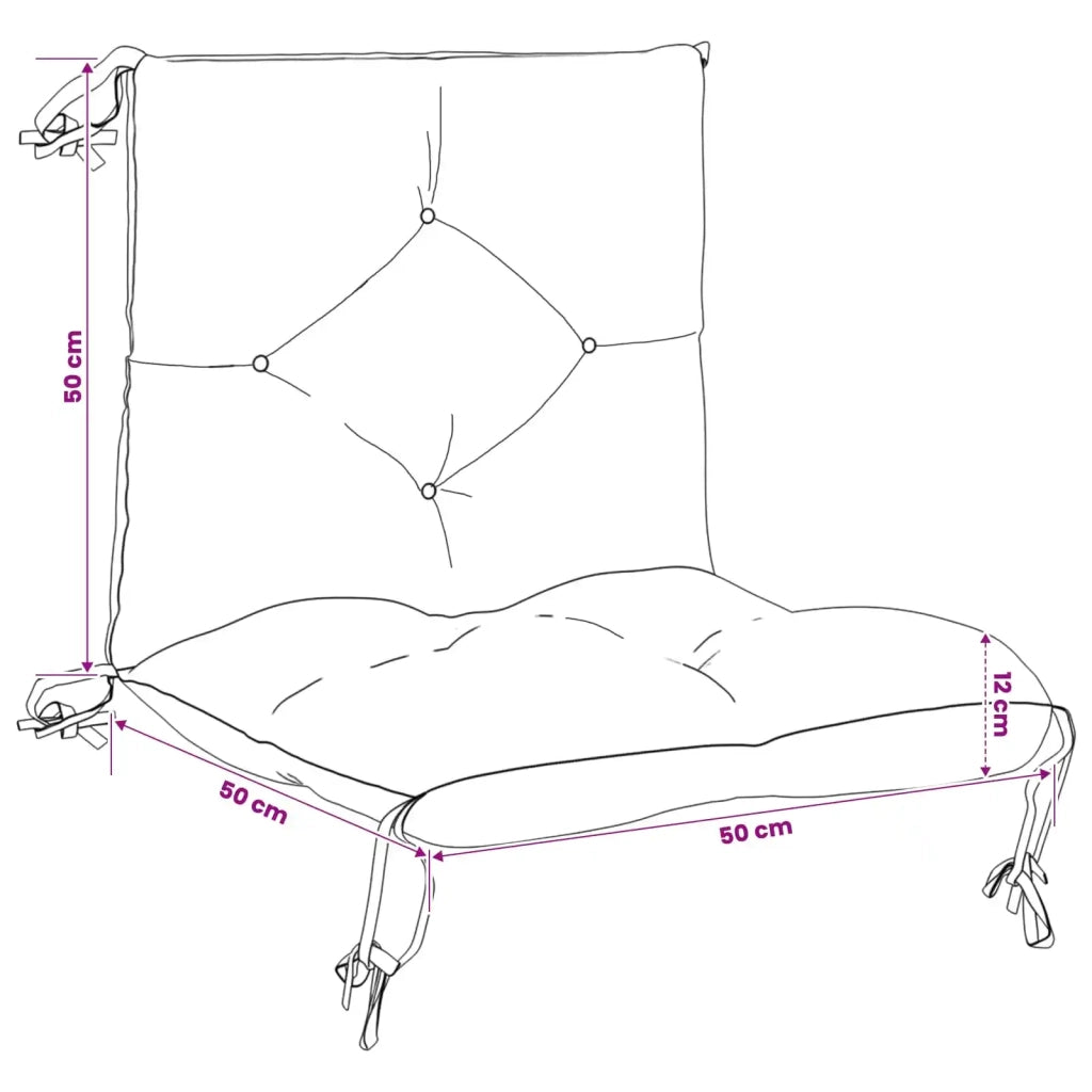 Set di Cuscini per Pallet a 2 Pezzi VIANEN 2 pz 100% Poliestere 953599