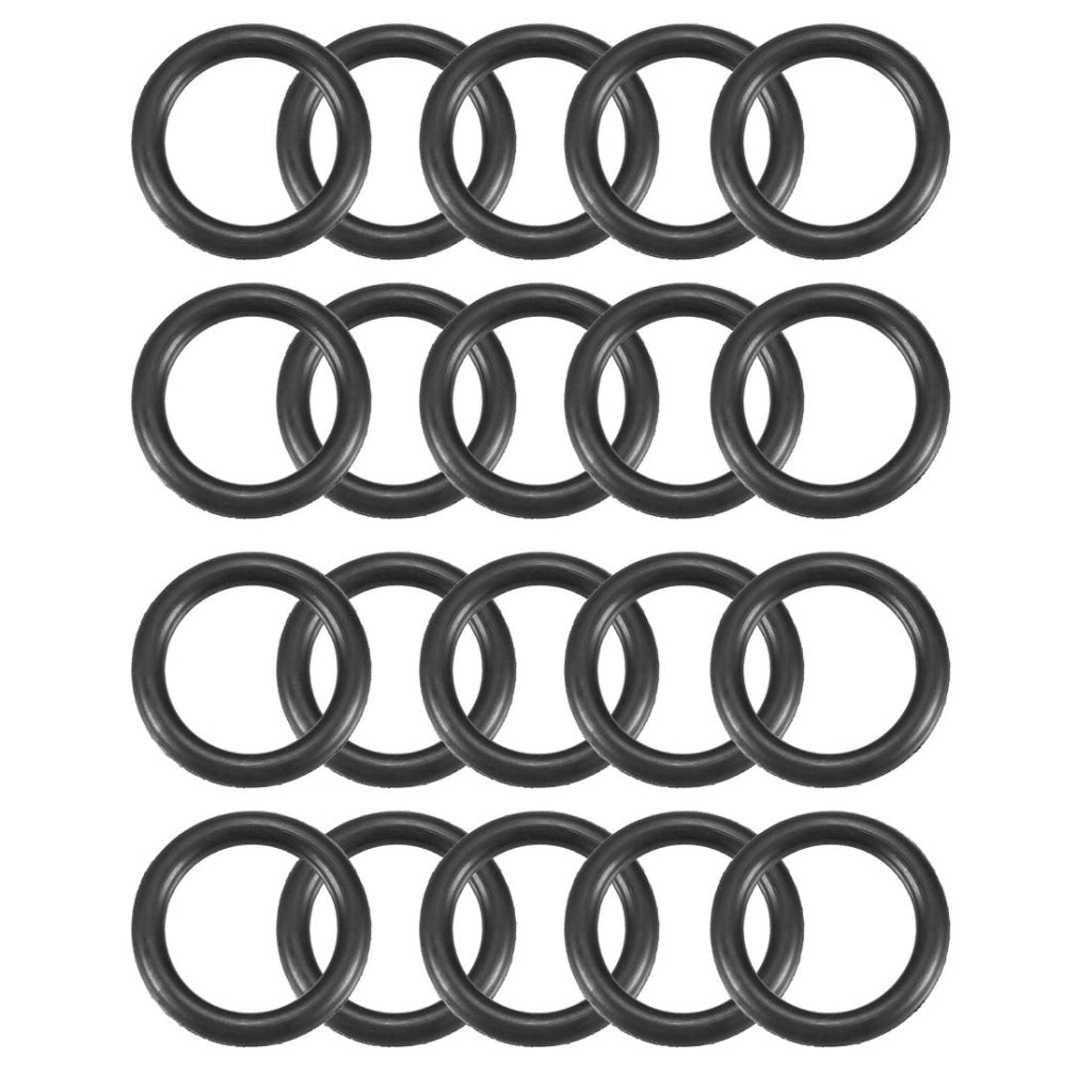 Guarnizioni O-ring, 21x15x3 mm, 20 pezzi, colore nero