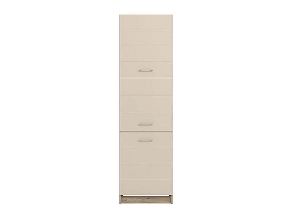 Mobile da Cucina Volvera, Dispensa da Cucina 5 Ripiani, 60x57.5x214.5h cm Beige