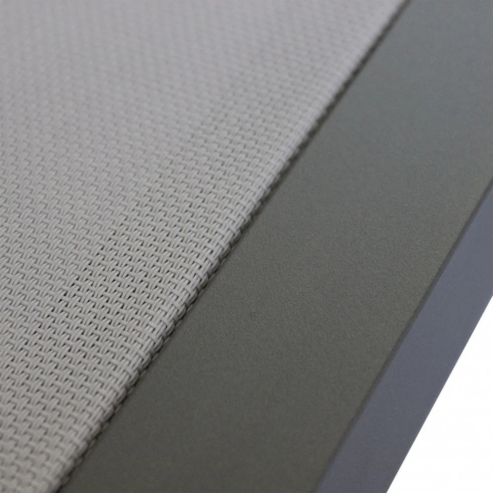 Lettino Prendisole da Giardino con Tettuccio in Alluminio Malo Taupe