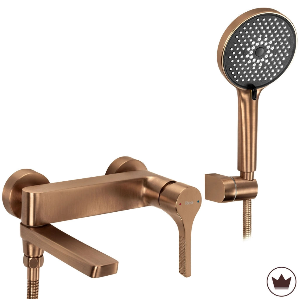 Rubinetto Da Vasca Premium Rea Maxim Brush Copper