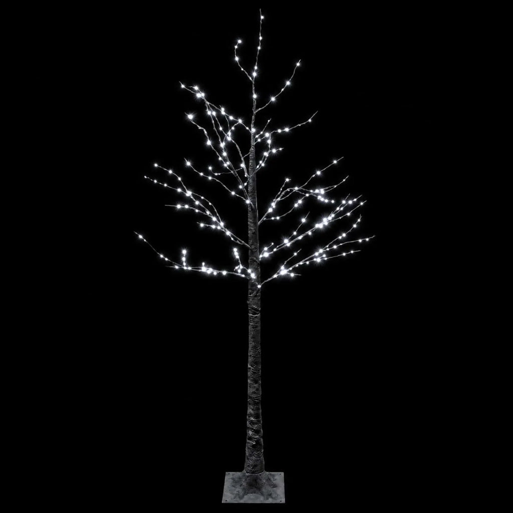 Albero di Natale LED innevato Marrone 22 x 22 x 150 cm Plastica 42055344