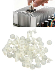 Anelli transistor in plastica isolata, colore bianco, confezione da 100 pezzi (modello TW-10)