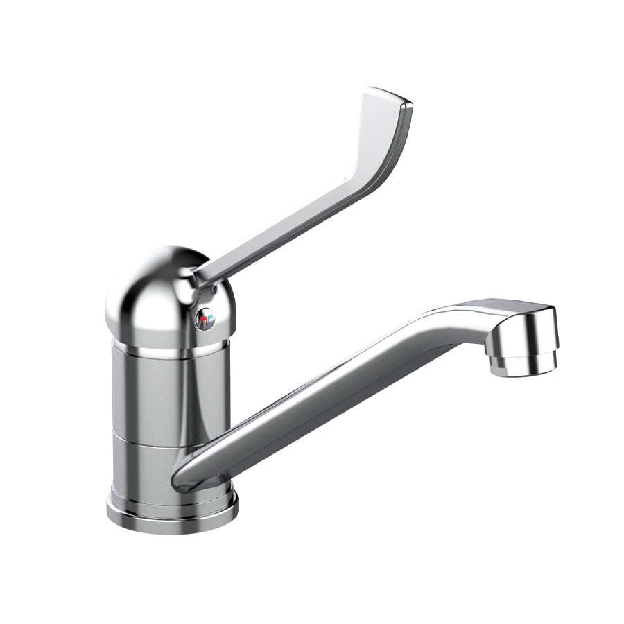 Miscelatore monocomando lavello leva clinica frontale - Ten cromo