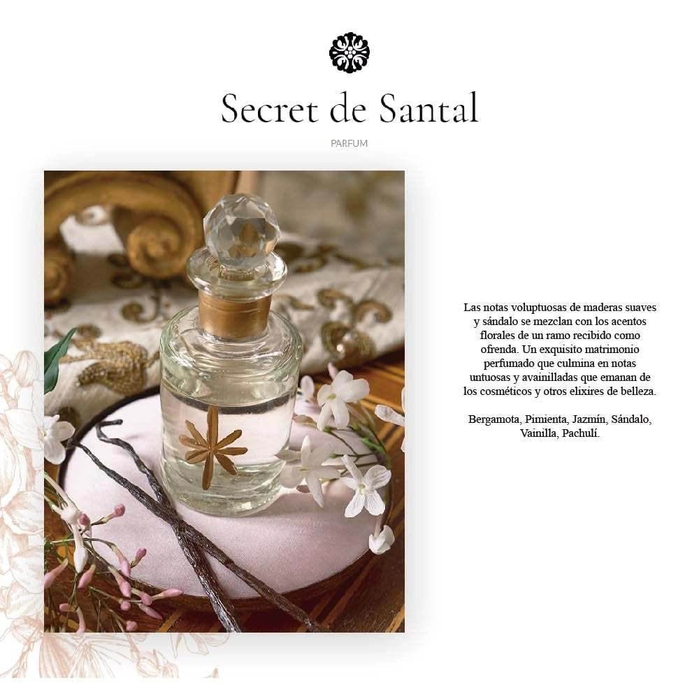 Sacchetti profumati per armadi, fragranza "Secret de Santal", dimensioni 11,5 x 17 cm