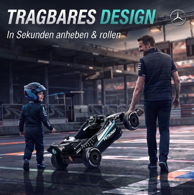 Go-kart elettrico Mercedes-AMG F1 12 V con telecomando