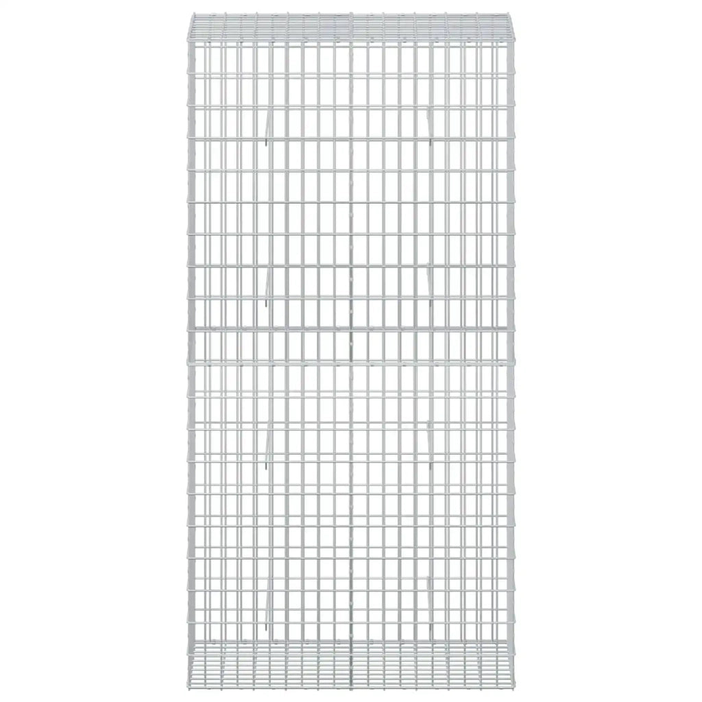 Gabione con Filo da 5 mm e Rete da 5x10 cm 100x50x200 cm 3464780