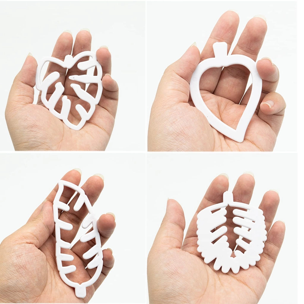 8 formine in plastica a tema tropicale per biscotti, formine mini