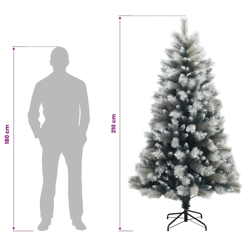 Albero di Natale Artificiale con Rami Pieghevoli 210 cm 42055631