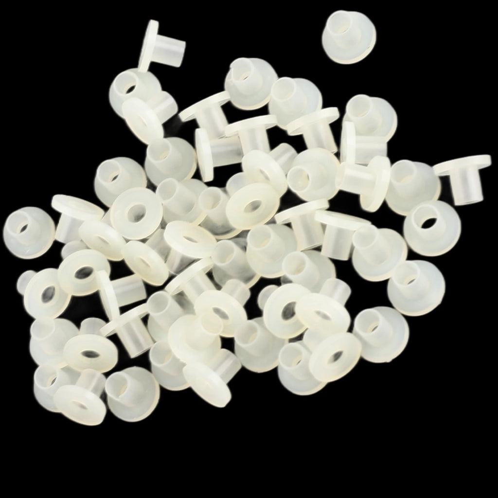 Anelli transistor in plastica isolata, colore bianco, confezione da 100 pezzi (modello TW-10)