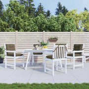 Cuscini Sedia Schiena Bassa 4 pz Tortora Mélange Tessuto 4002404