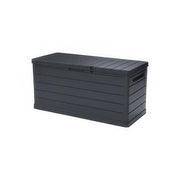 Cassapanca da Esterno 350 Litri in Polipropilene Grigio 118,5 x 52 x 56,8 cm Amalfi