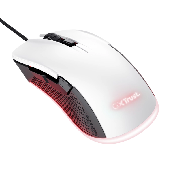TRUST MOUSE GAMING RGB CABLATO 7.200 DPI, 6 PULSANTI PROGRAMMABILI - PLASTICA RICICLATA 68 - GXT 92