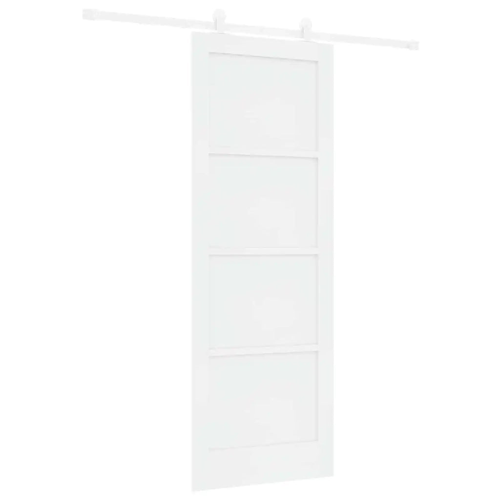 Porta scorrevole 78 x 211 cm Legno ingegnerizzato Bianco 3450037