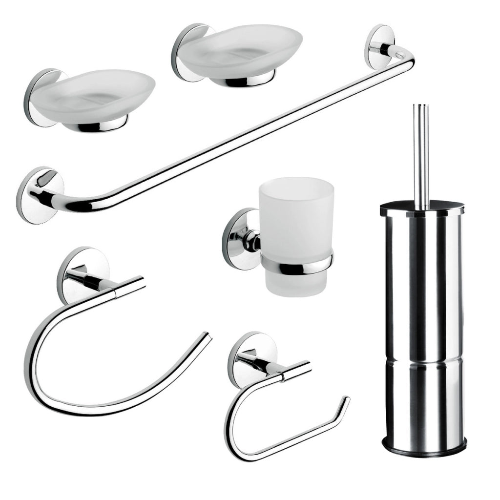 Set accessori bagno 8 pezzi