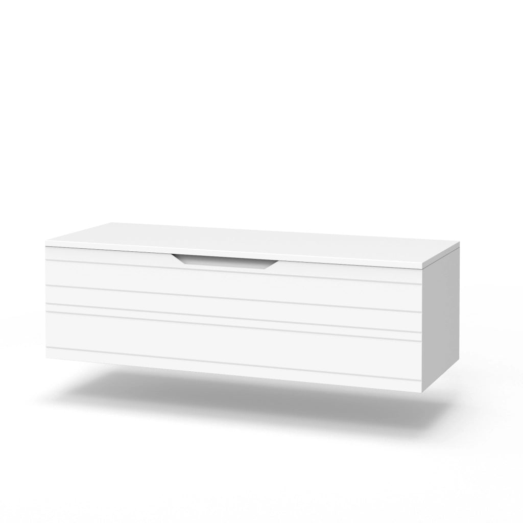 Base con top 1 cestone SOLMIRA bianco opaco