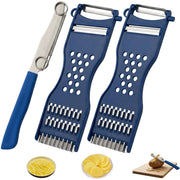 Set di tre pelapatate per verdure, con manico ergonomico