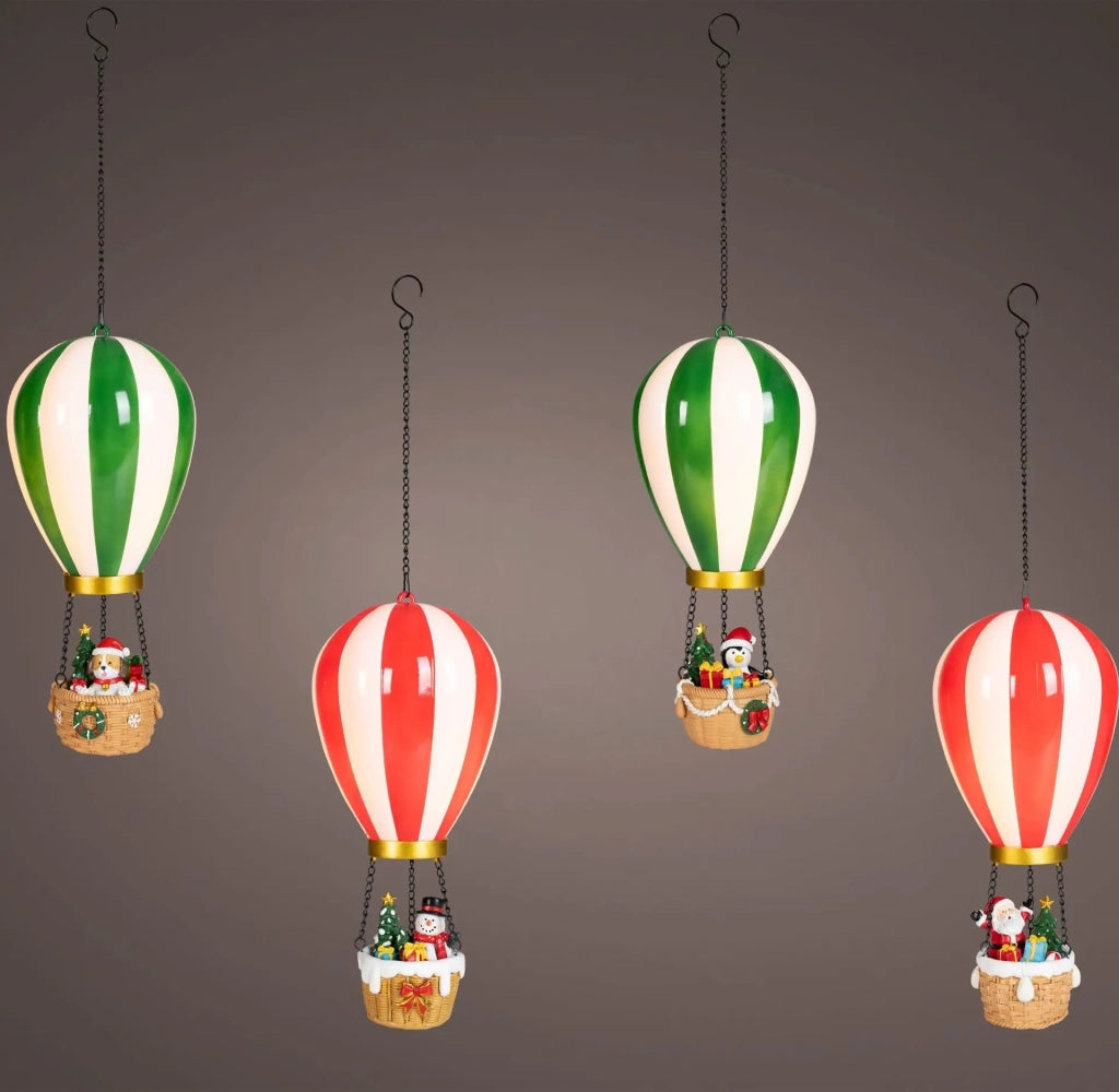 Mongolfiera decorativa con LED Ø14,5 × H27,5 cm