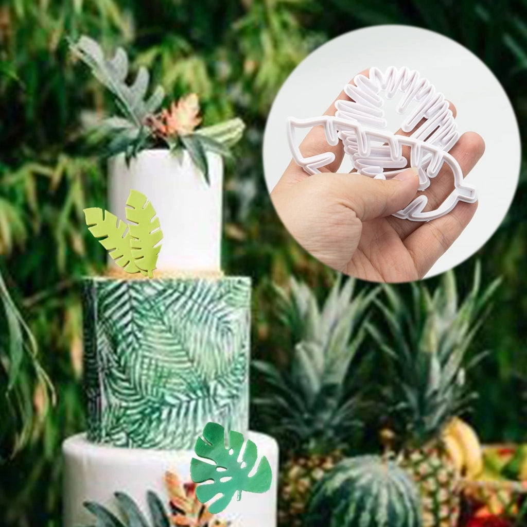 8 formine in plastica a tema tropicale per biscotti, formine mini
